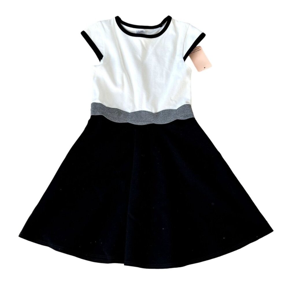 Sally Miller Couture Fit & Flare Dress White Black